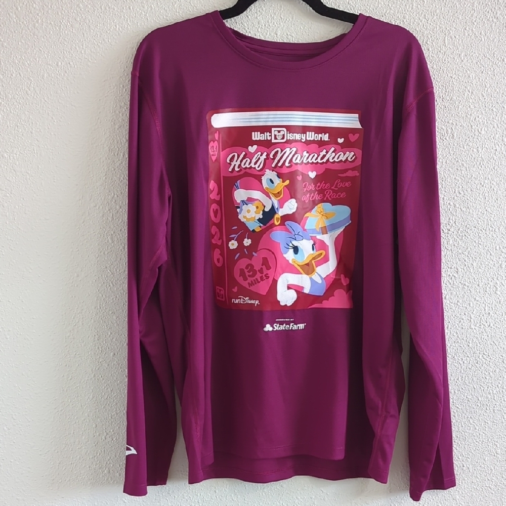 Run Disney 2026 Brooks Men's Long Sleeve Tees - 6 Shirt Lot - Picture 6 of 9